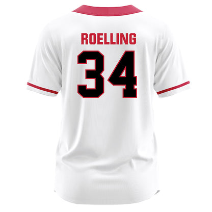 Georgia - NCAA Softball : Randi Roelling - White Jersey-1