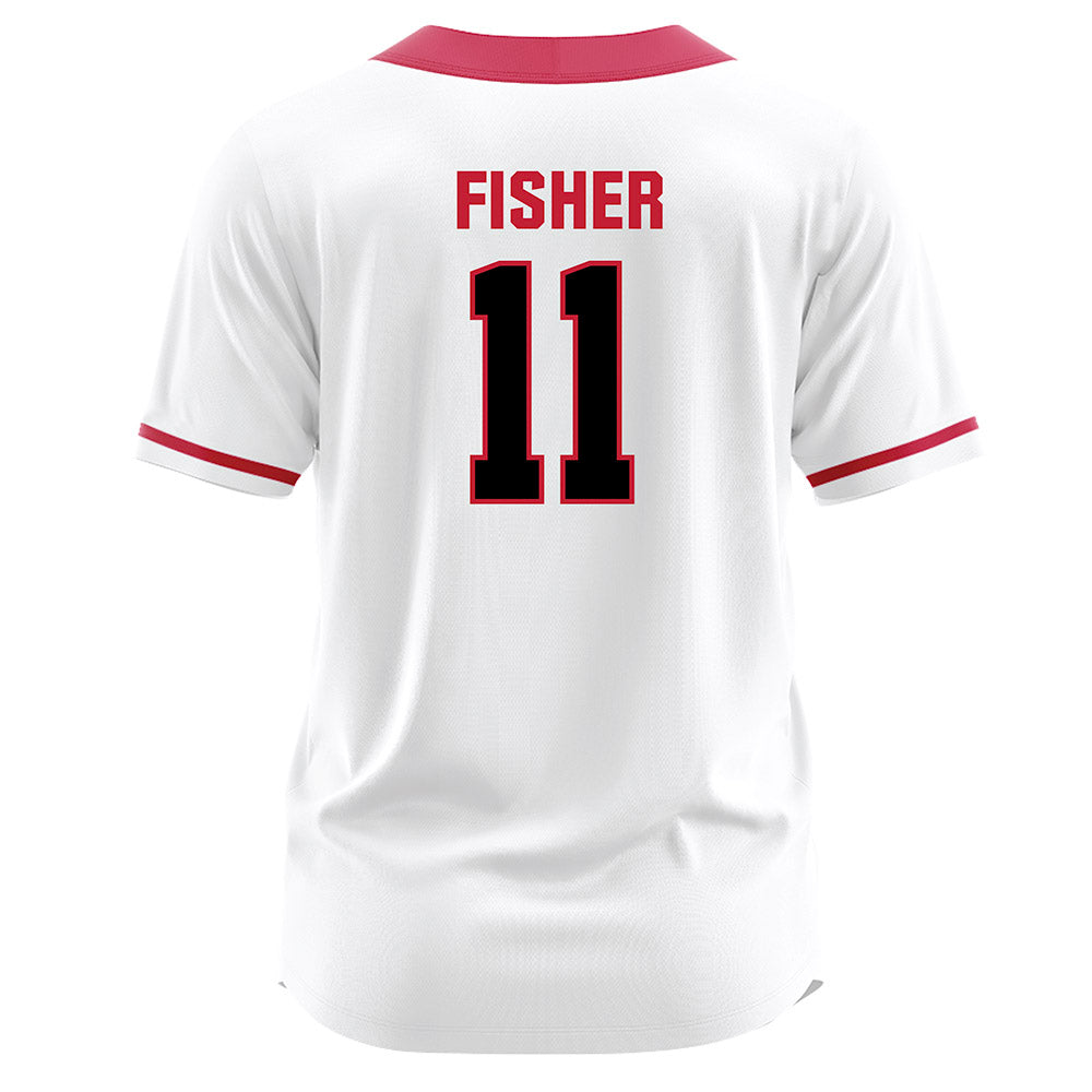 Georgia - NCAA Softball : Addisen Fisher - White Jersey-1