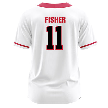 Georgia - NCAA Softball : Addisen Fisher - White Jersey-1