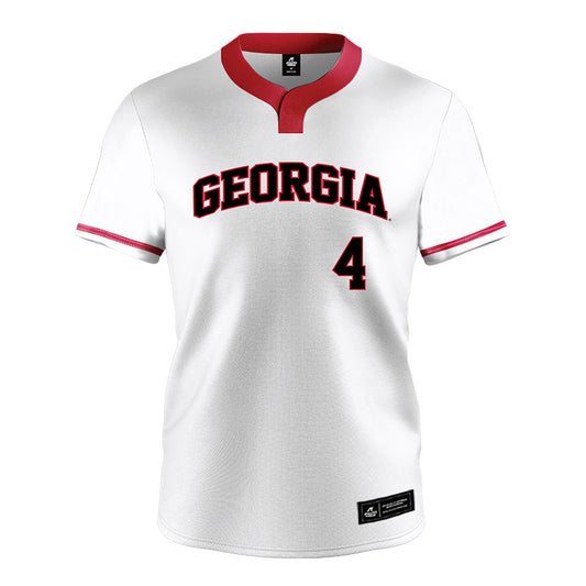 Georgia - NCAA Softball : Tyler Ellison - White Jersey-0