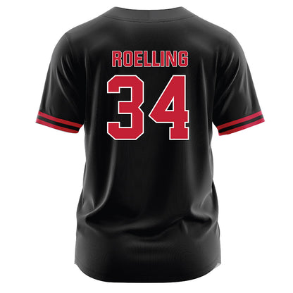 Georgia - NCAA Softball : Randi Roelling - Black Jersey-1