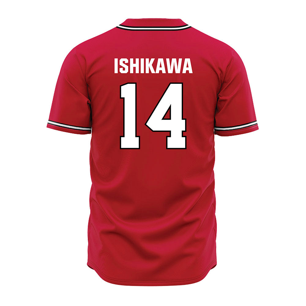 Georgia - NCAA Baseball : Kenny Ishikawa - Red Jersey-1