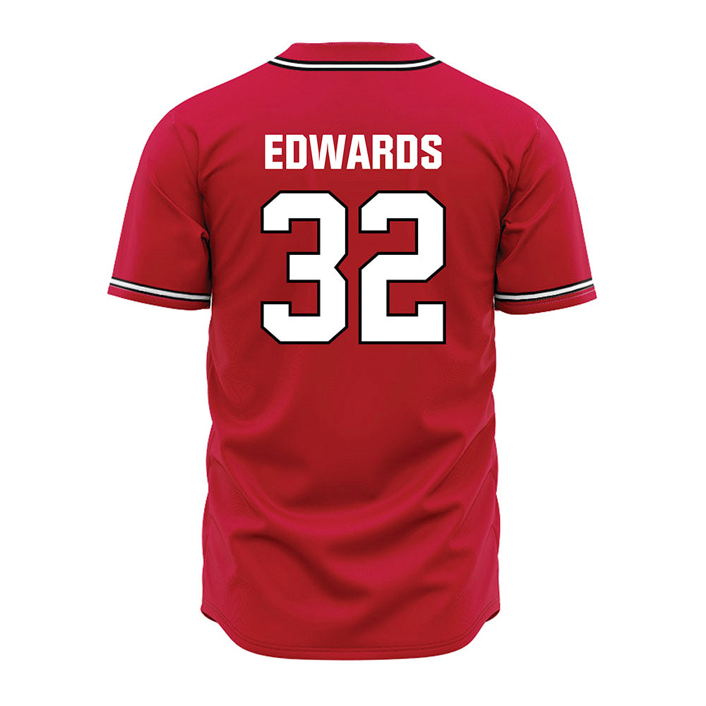Georgia - NCAA Baseball : Grant Edwards - Red Jersey-1