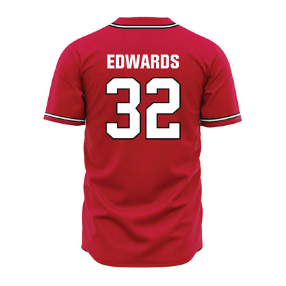Georgia - NCAA Baseball : Grant Edwards - Red Jersey-1