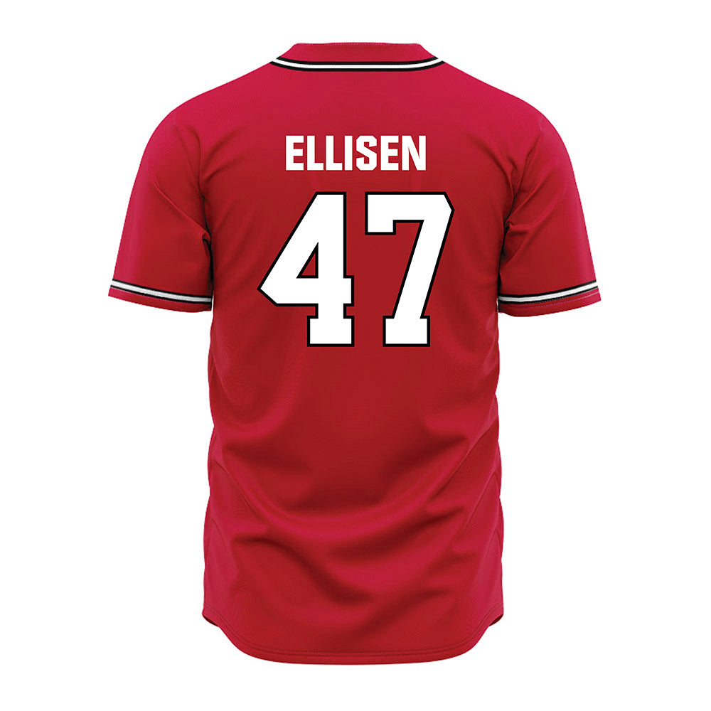 Georgia - NCAA Baseball : Thomas Ellisen - Red Jersey-1