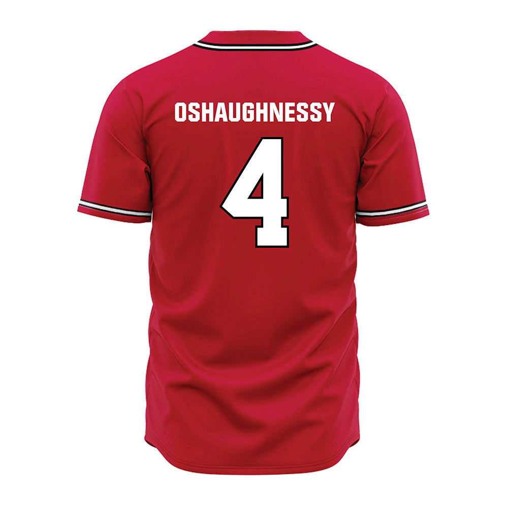 Georgia - NCAA Baseball : Michael Oshaughnessy - Red Jersey-1
