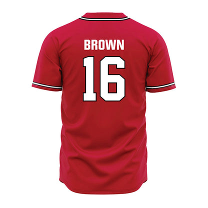 Georgia - NCAA Baseball : Zachary Brown - Red Jersey-1