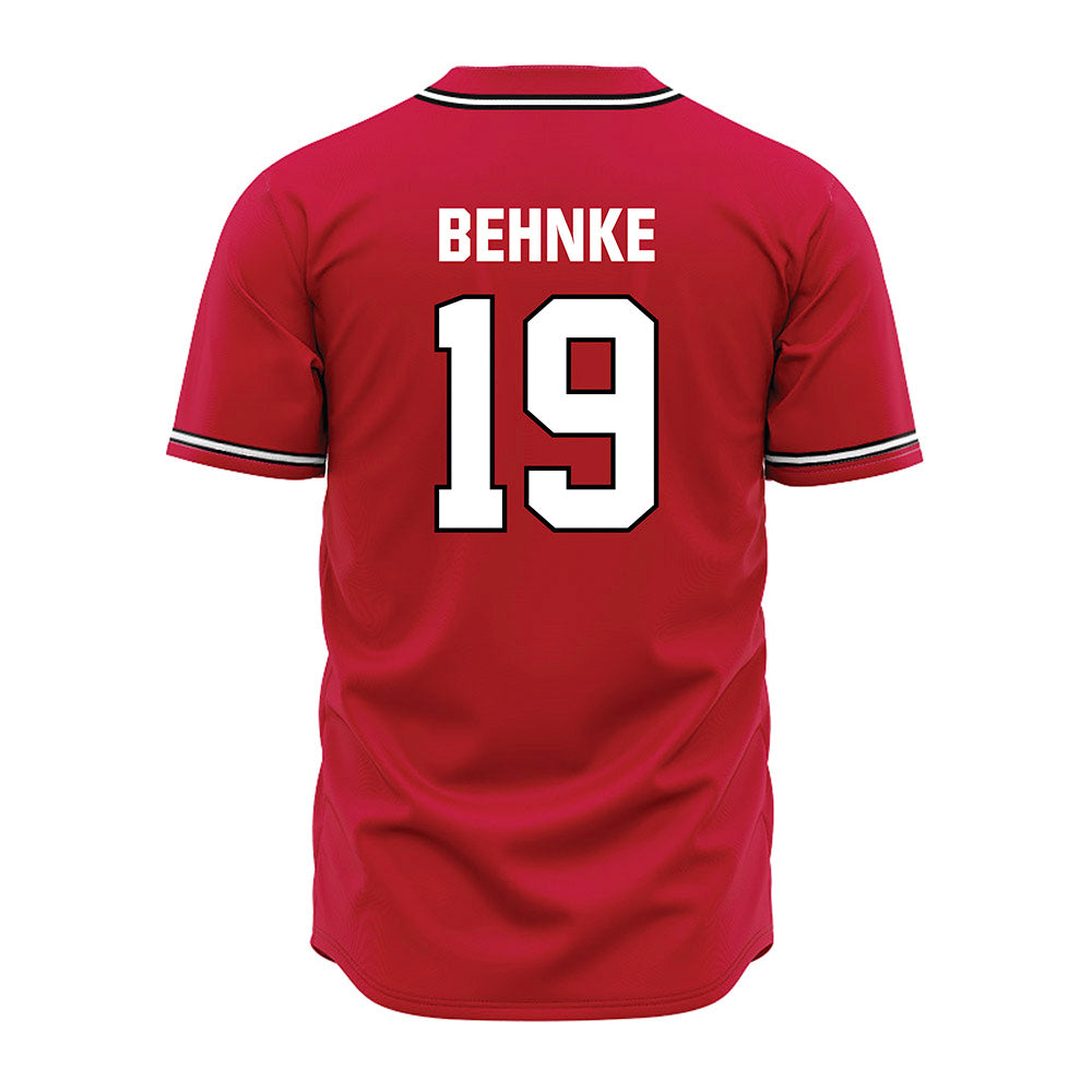 Georgia - NCAA Baseball : Andrew Behnke - Red Jersey-1