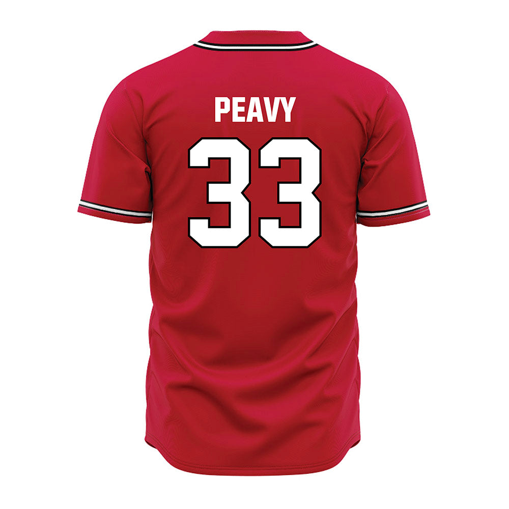 Georgia - NCAA Baseball : Jackson Peavy - Red Jersey-1