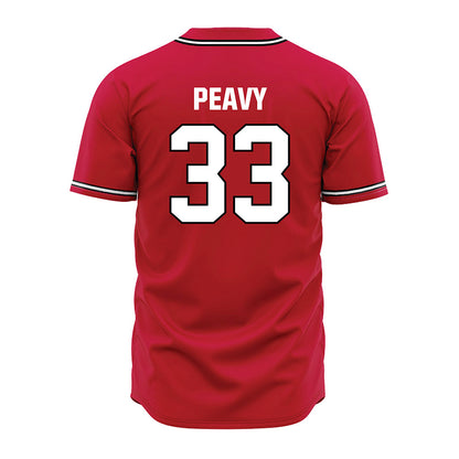 Georgia - NCAA Baseball : Jackson Peavy - Red Jersey-1