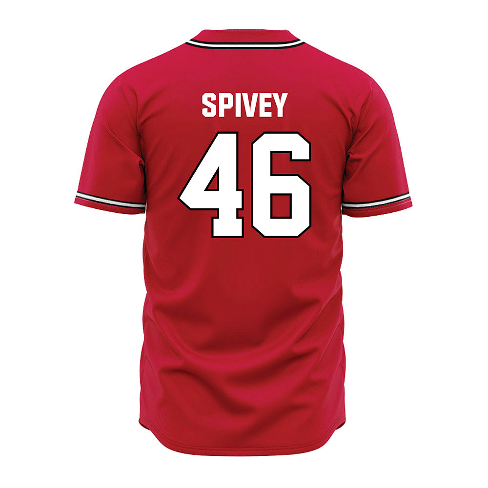 Georgia - NCAA Baseball : Logan Spivey - Red Jersey-1