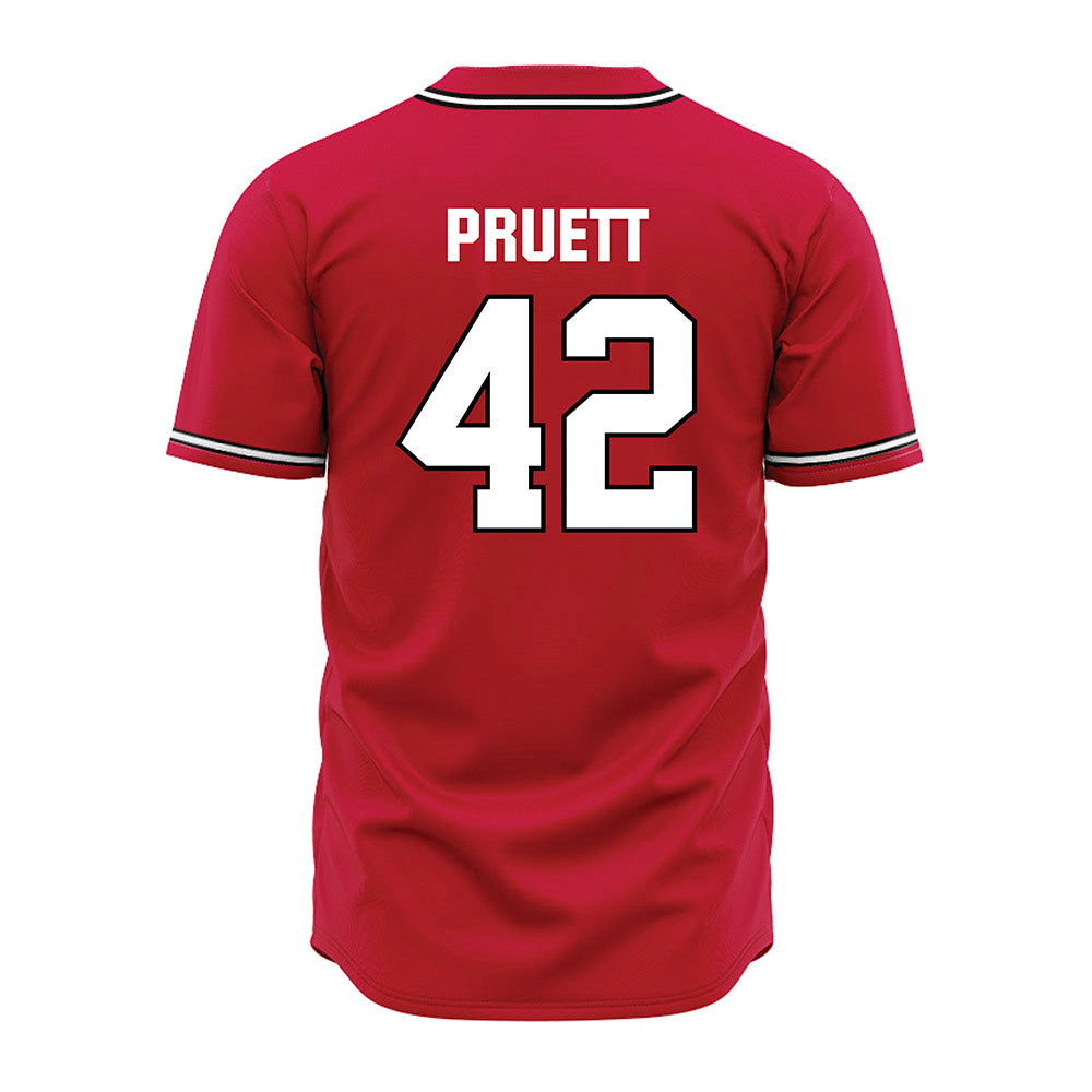 Georgia - NCAA Baseball : Brad Pruett - Red Jersey-1