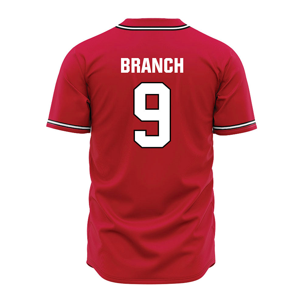 Georgia - NCAA Baseball : Kolby Branch - Red Jersey-1