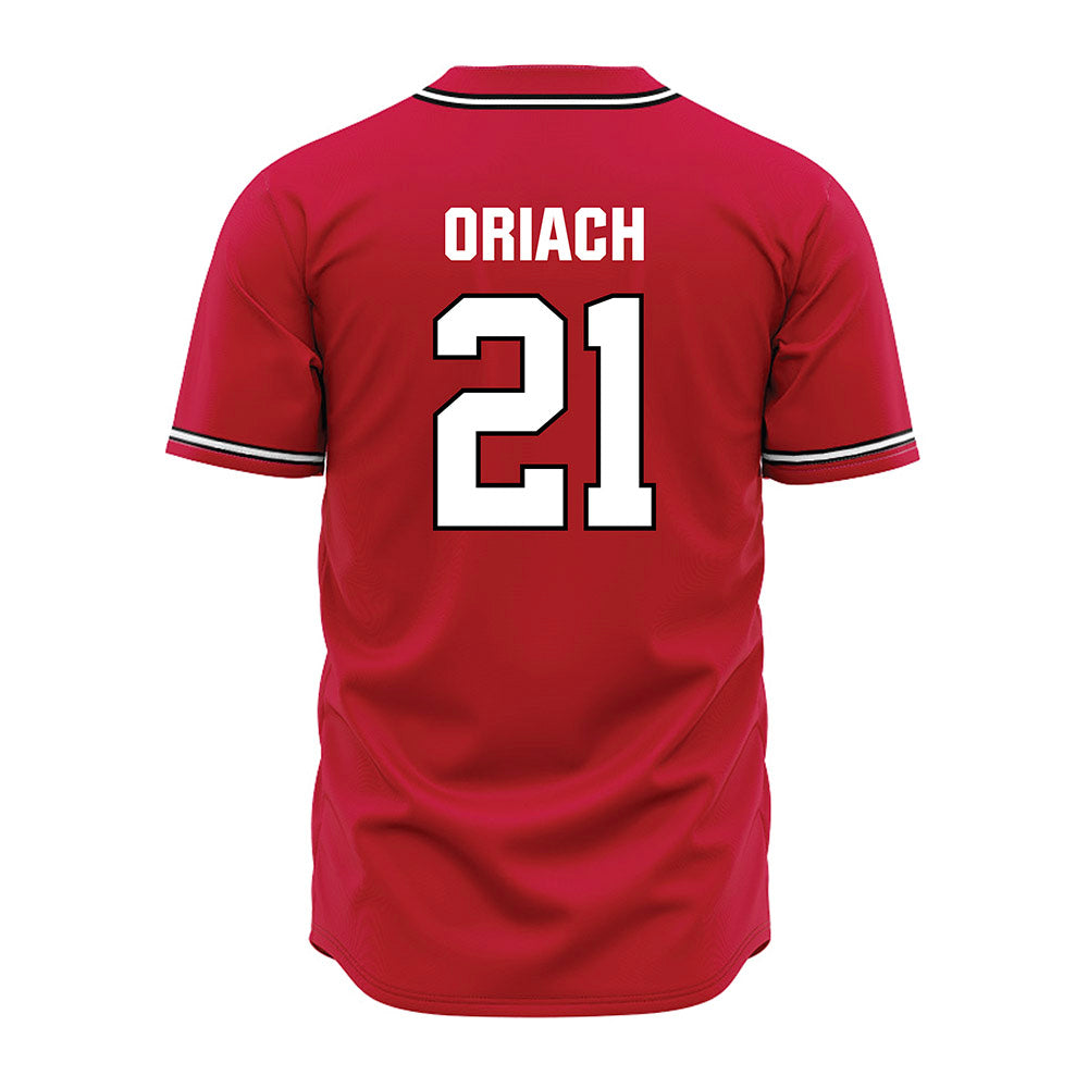 Georgia - NCAA Baseball : Jordy Oriach - Red Jersey-1