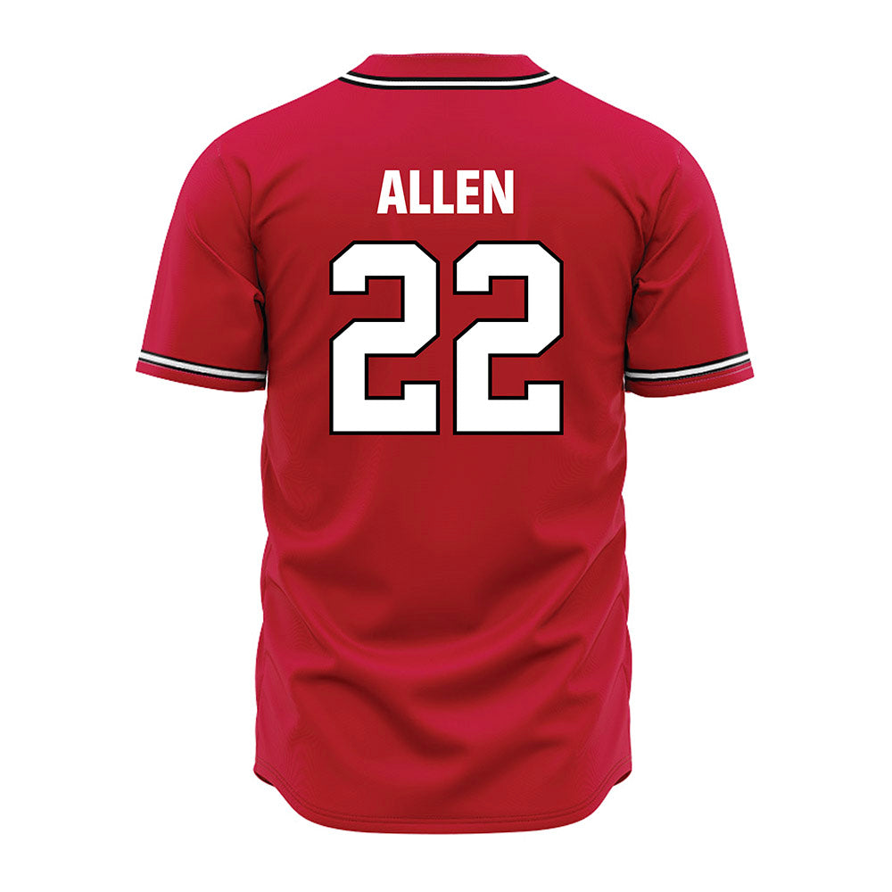 Georgia - NCAA Baseball : Henry Allen - Red Jersey-1