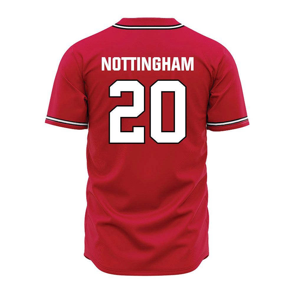 Georgia - NCAA Baseball : Joe Nottingham - Red Jersey-1