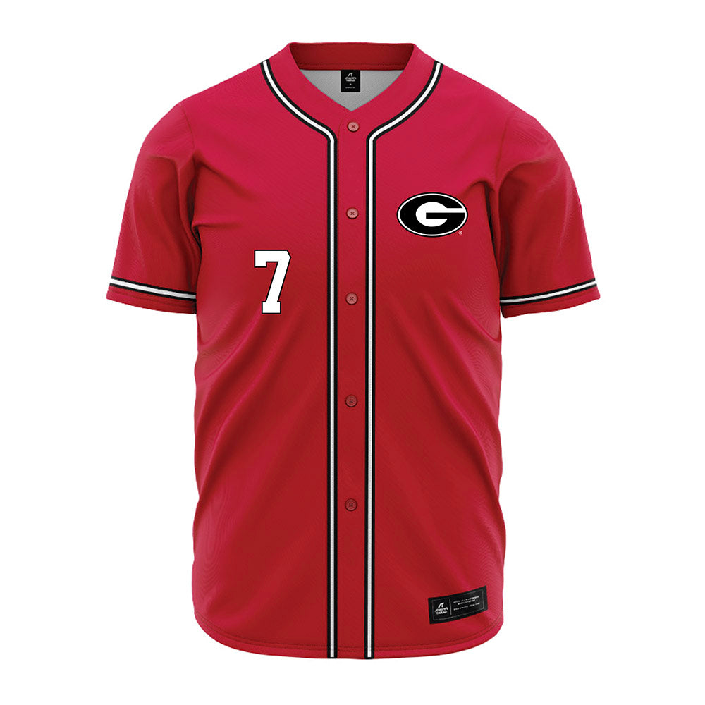 Georgia - NCAA Baseball : Jack Arcamone - Red Jersey-0