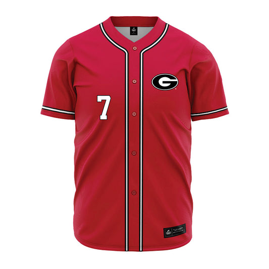Georgia - NCAA Baseball : Jack Arcamone - Red Jersey-0