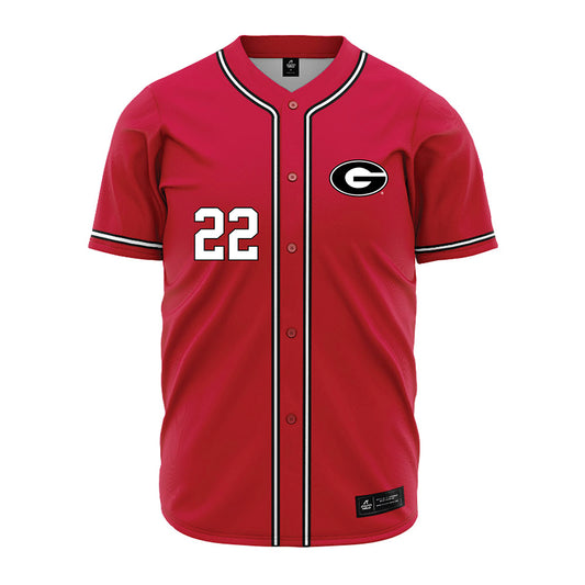 Georgia - NCAA Baseball : Henry Allen - Red Jersey-0