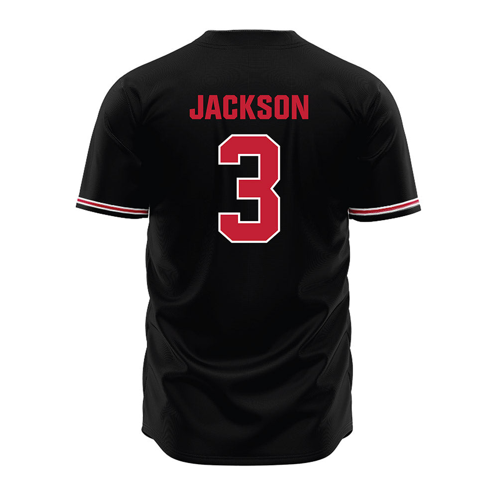 Georgia - NCAA Baseball : Daniel Jackson - Black Jersey-1