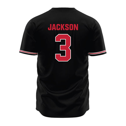 Georgia - NCAA Baseball : Daniel Jackson - Black Jersey-1