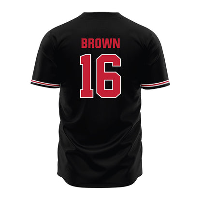 Georgia - NCAA Baseball : Zachary Brown - Black Jersey-1