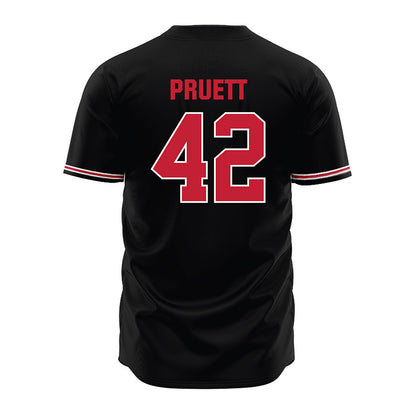 Georgia - NCAA Baseball : Brad Pruett - Black Jersey-1