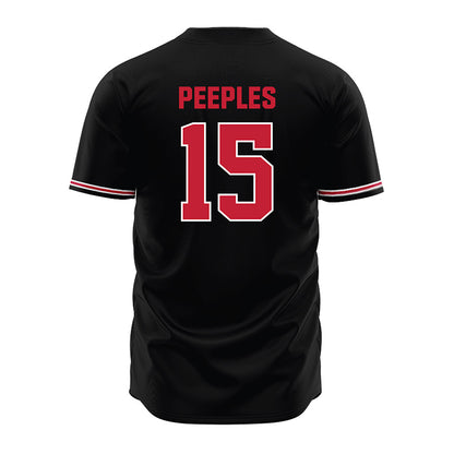 Georgia - NCAA Baseball : Ty Peeples - Black Jersey-1