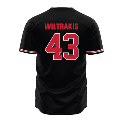 Georgia - NCAA Baseball : Luke Wiltrakis - Black Jersey-1
