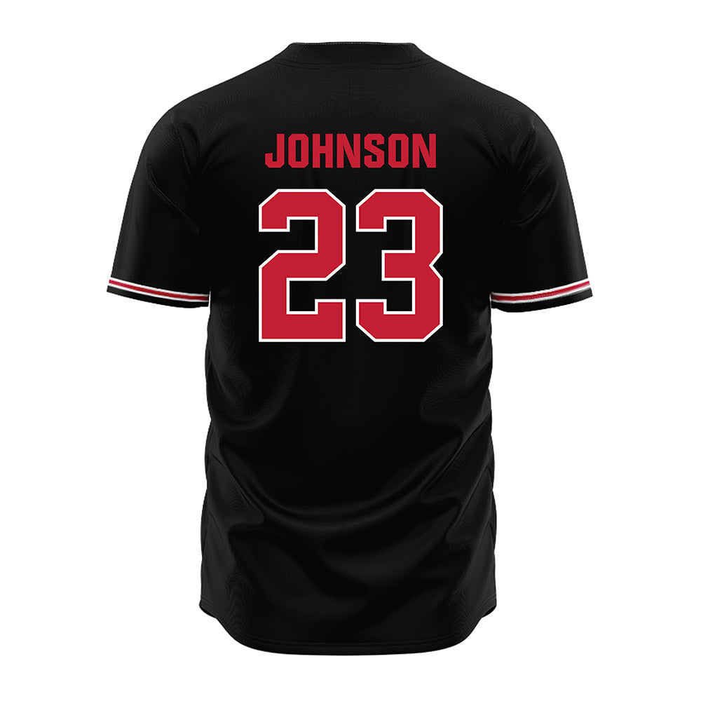 Georgia - NCAA Baseball : Cole Johnson - Black Jersey-1