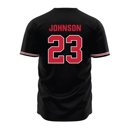 Georgia - NCAA Baseball : Cole Johnson - Black Jersey-1