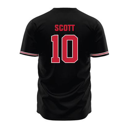 Georgia - NCAA Baseball : Matt Scott - Black Jersey-1