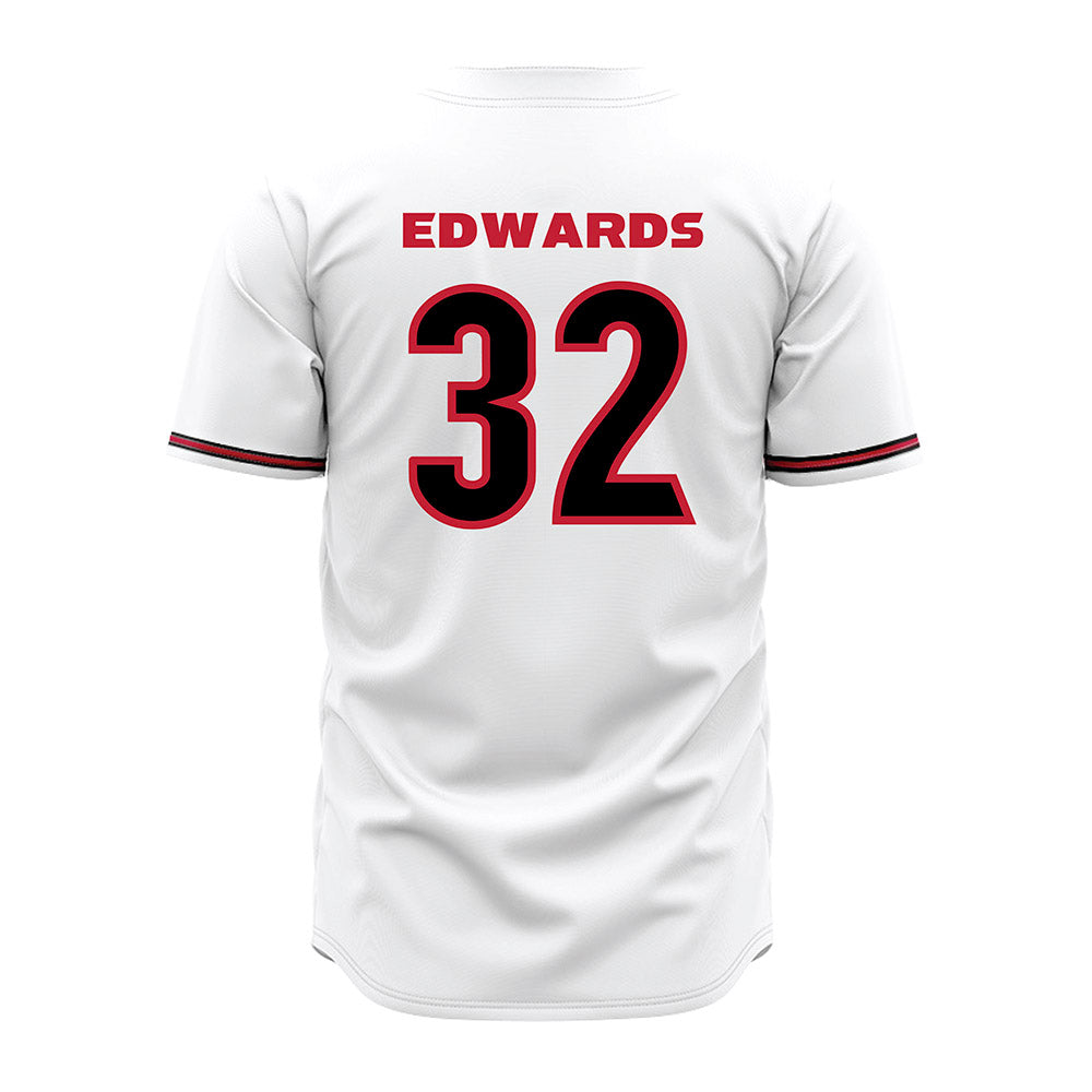 Georgia - NCAA Baseball : Grant Edwards - White Jersey-1