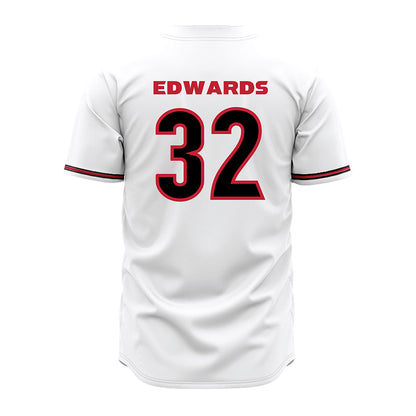 Georgia - NCAA Baseball : Grant Edwards - White Jersey-1