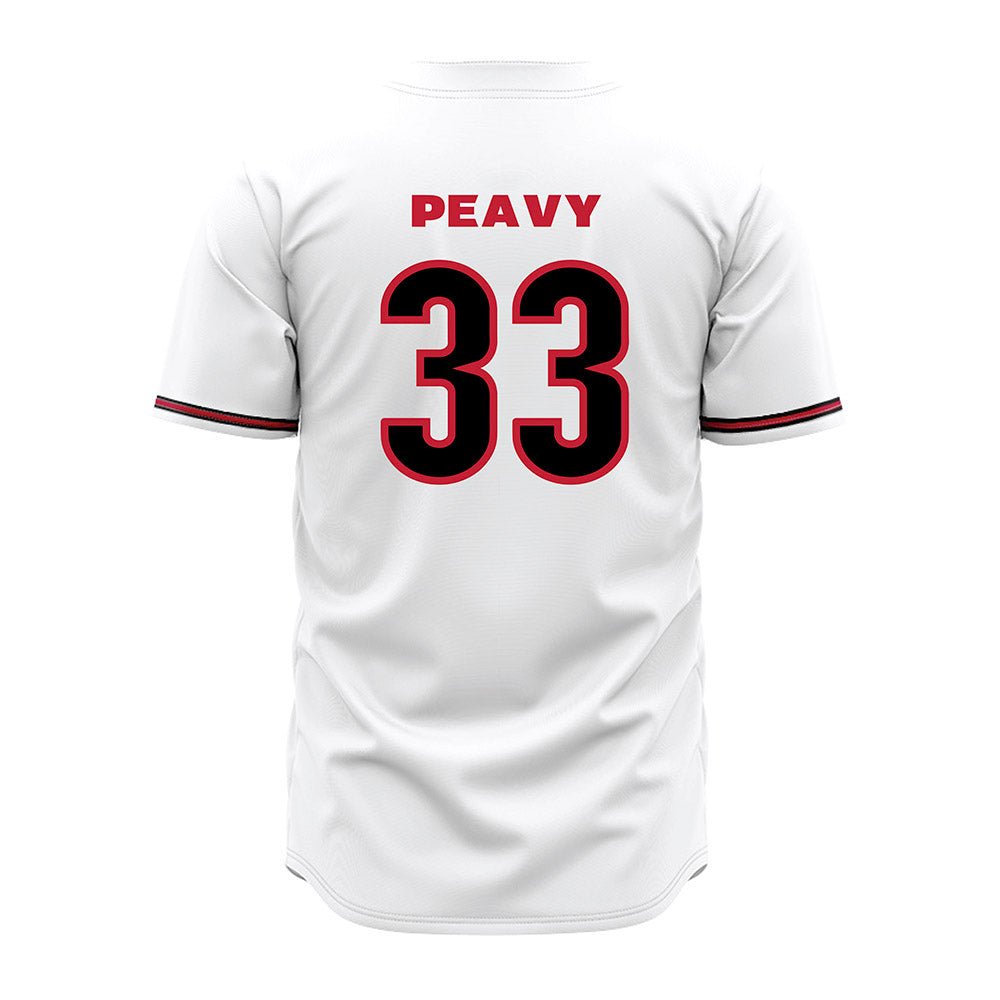 Georgia - NCAA Baseball : Jackson Peavy - White Jersey-1