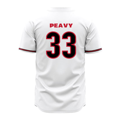 Georgia - NCAA Baseball : Jackson Peavy - White Jersey-1