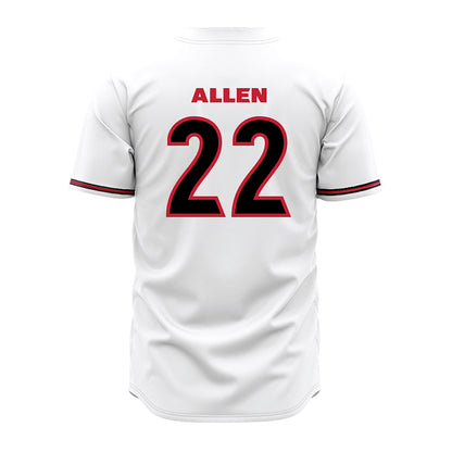 Georgia - NCAA Baseball : Henry Allen - White Jersey-1