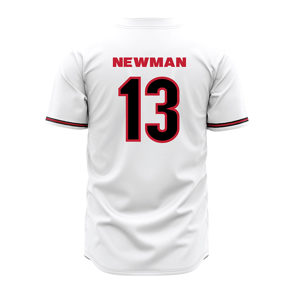 Georgia - NCAA Baseball : Scott Newman - White Jersey-1
