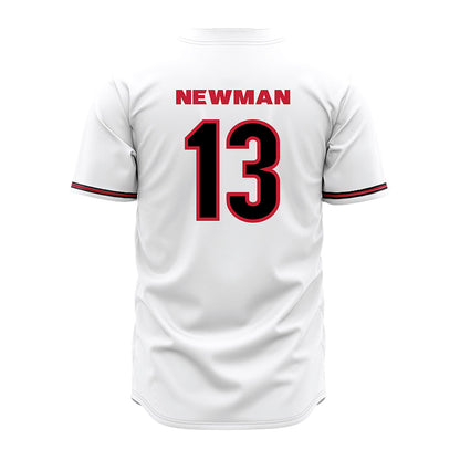 Georgia - NCAA Baseball : Scott Newman - White Jersey-1