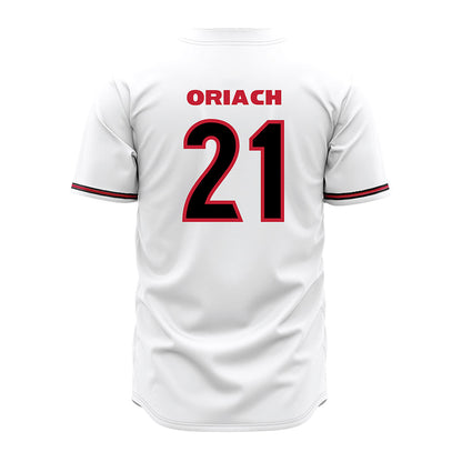 Georgia - NCAA Baseball : Jordy Oriach - White Jersey-1