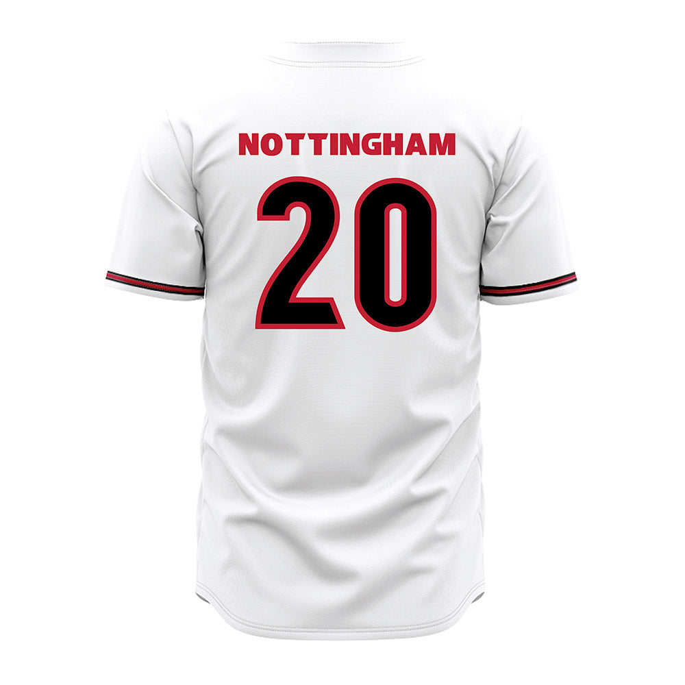 Georgia - NCAA Baseball : Joe Nottingham - White Jersey-1