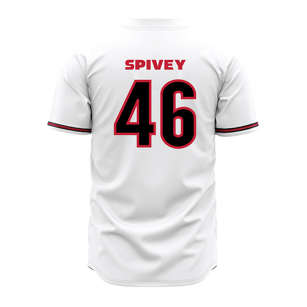 Georgia - NCAA Baseball : Logan Spivey - White Jersey-1
