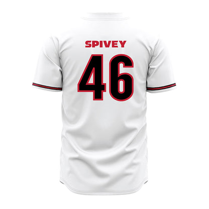 Georgia - NCAA Baseball : Logan Spivey - White Jersey-1