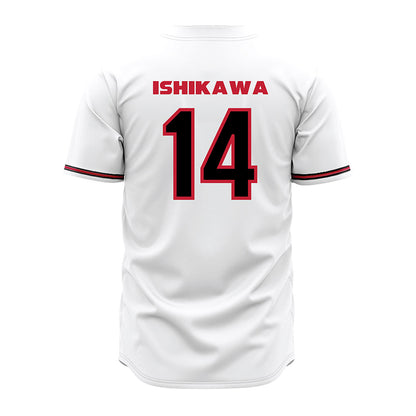 Georgia - NCAA Baseball : Kenny Ishikawa - White Jersey-1