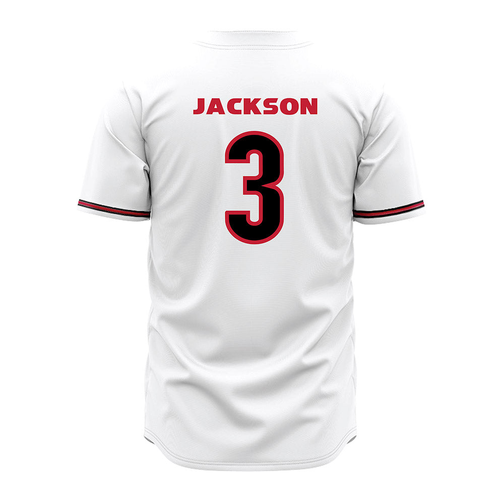 Georgia - NCAA Baseball : Daniel Jackson - White Jersey-1