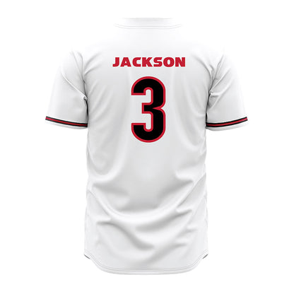 Georgia - NCAA Baseball : Daniel Jackson - White Jersey-1