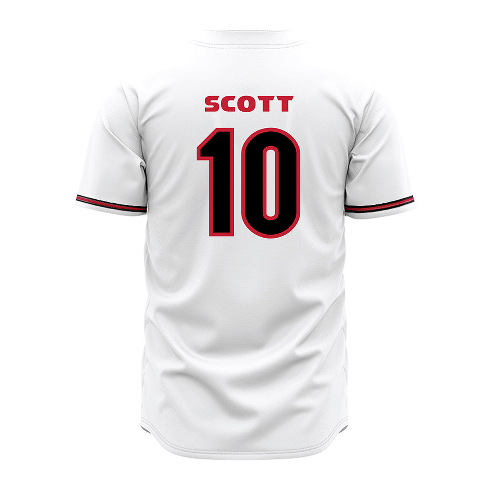 Georgia - NCAA Baseball : Matt Scott - White Jersey-1