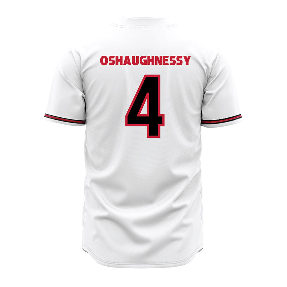 Georgia - NCAA Baseball : Michael Oshaughnessy - White Jersey-1