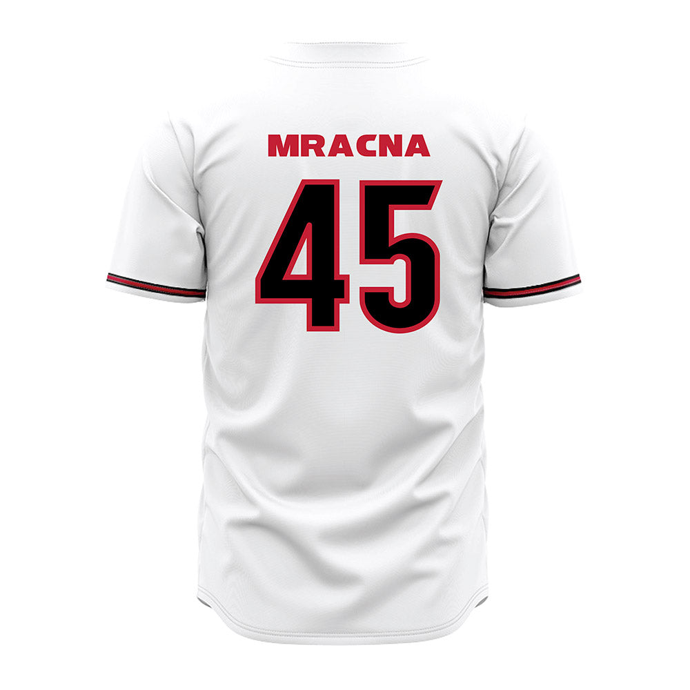 Georgia - NCAA Baseball : Christian Mracna - White Jersey-1