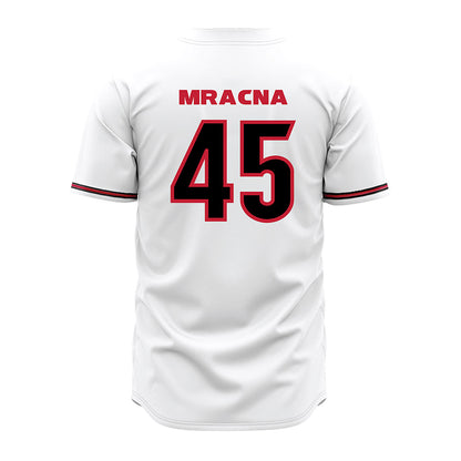 Georgia - NCAA Baseball : Christian Mracna - White Jersey-1